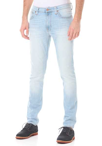 Nudie Sottile Jeans Lean Dean - Blu Uomo Sottile Jeans (Y3563)